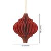 Pingente de Natal vermelho tridimensional lanterna artesanal shopping shopping shopping layout cena papel decorativo lanterna de bola de favo de mel
