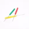 Furador Escareador Cabo de Plástico Colorido DIY Artesanal Costura Perfuração Picareta Agulha Couro Ferramentas de Couro