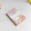 Novo Caderno Espiral A5 com Lantejoulas, Material PP, Transfronteiriço, Em Estoque, com Pautas Horizontais, Alto Valor Estético, Caderno Único para Anotações e Esboços