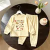 Ropa de verano para niñas de comercio exterior, conjunto ligero de manga larga para bebés niñas, ropa para aire acondicionado de verano, conjunto básico para primavera y otoño