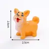 Boneca Fofa de Filhote de Golden Retriever Corgi Casa de Bonecas Fofa Acessórios de Decoração DIY Mini Carro Enfeites de Mesa