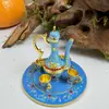 Artesanías de Lata de Colores de Característica Étnica de Xinjiang Adornos Pequeños Utensilios para Vino Regalos de Botella de Vino de Metal Regalos Conmemorativos