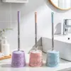 Escova de Banheiro com Base e Cabo Longo Escova de Limpeza para Banheiro Escova Esvaziada para Limpeza de Vaso Sanitário