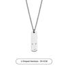 Collar de letra de acero de titanio para hombre, colgante simple y versátil con letras inglesas, diseño de nicho, accesorios de moda, venta al por mayor de accesorios