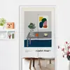 Cortina de Puerta de Tela Retro Literaria Cortina Colgante para el Hogar Cortina Divisoria para Sala de Estar Cocina Cortina de Puerta Decorativa Clásica Europea Cortina Feng Shui