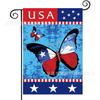 Bandera de Jardín para el Día de la Independencia Más Vendida de Amazon, Bandera Festiva Americana con Estampado de Estrellas y Rayas, Material de Lino, Bandera Decorativa para Exteriores