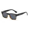Nuevas Gafas de Sol Cuadradas de Moda para Hombres, Gafas de Sol Anti-UV para Mujeres, Gafas de Sol Retro Europeas y Americanas con Estampado de Leopardo y Marco Pequeño para Hombres