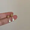 Pendientes Colgantes de Metal Trenzado Hueco para Mujer Diseño Único Personalidad Exquisito Elegante Pendientes Versátiles Pendientes