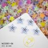 Nueva Joyería para Uñas con Fruta Carambola Cortada Colorida Dopamina Estrella de Cinco Puntas Pendientes DIY Anillo Accesorios para Uñas