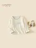 Roupas Infantis Meninas Estilo Outono Camada Base 2026 Novo Estilo Estilo Coreano Fashionável Camiseta de Manga Longa Amiga da Pele Classe A Top Macio
