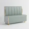 Conjunto de mesa e cadeira da moda para loja de milk tea, restaurante ocidental, cafeteria, sobremesa, lanche, fast food, móveis comerciais modernos, sofá de canto
