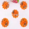 Venta al por mayor de accesorios para ropa de fabricante Flores artificiales Pasadores étnicos Hechos a mano con incrustaciones de diamantes Accesorios de flores artificiales Parches de arte financiero Pegatinas
