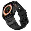 Alasafiladas para Apple Watch Correa de Silicona Apple Cabezal de Acero Inoxidable Cabezal Ultra Metálico Correa con Textura Metálica