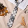 Corbata Pequeña Roja Sin Nudo para Camisas de Mujer, Uniforme Jk Negro, Estilo Academia Estudiantil, Decoración de Graduación para Niñas, Ins