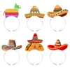 6 Peças Faixa de Cabeça Tema Carnaval Mexicano Transfronteiriço Conjunto de Faixas de Cabeça para Fantasia Festa de Carnaval Atacado Personalização