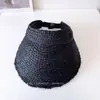 Sombrero de Rafia de Ala Abierto para Mujer, Sombrero de Paja con Protección Solar para Salidas de Verano a la Playa, Sombrero de Sol Versátil y Casual para Viajes, Moderno