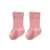 Calcetines de Bebé para Otoño e Invierno, Calcetines de Algodón Puro Sin Costuras de Clase A para Recién Nacidos, Calcetines de Algodón de Color Sólido para Niños, Calcetines para Niños de Zhuji