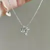 Lágrimas de la Diosa Luna Collar Vintage de Oro Cepillado con Forma de Gota de Agua con un Diseño Retro, Elegante y Lujosa Nueva Cadena para la Clavícula