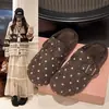 Venta Caliente Hebilla Retro Birkenstock 2026 Otoño Punta Cerrada Medias Zapatillas Mujer Suela Suave Bloque de Color Persona Perezosa Versátil al Aire Libre Mules