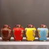 Botella de Vino de Cerámica Jingdezhen Vintage Olla de Vino Sellada Serpiente Espiritual Xianrui Relieve Venta al por Mayor Tallado 5 Jin Alto Valor de Color Jarra de Vino