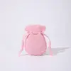 Bolsa de Veludo Dupla Face para Joias Bolsa de Veludo Formato de Abóbora Bolsa de Armazenamento de Joias 7*9cm Bolsa Pequena de Pano com Cordão para Anéis Brincos