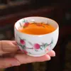 Taza de Té de Porcelana Blanca Ruyao, Taza de Maestro para Uso Personal, Cuenco de Té Grande, Juego de Té para el Hogar de Lujo Ligero, Taza de Degustación Individual, Venta al por Mayor