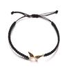 Pulsera de mariposa multicolor con goteo de aceite, de venta transfronteriza, elegante, para novias, ajustable, tejida a mano