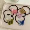 Estilo Hada Textura Gelatina Ácido Acético Mariposa Anillo para el Cabello ~ Cuerda Elegante y Hermosa para el Cabello de Niña Goma para el Cabello Tendón Nuevo Estilo