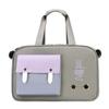 Transportadora de Gatos Transfronteriza Bolsa Portátil de Viaje para Mascotas Transportadora de Gatos Gran Capacidad Transpirable Compatible con Carrito Mochila para Mascotas de un Solo Hombro