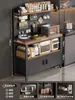 Estante de Almacenamiento para Cocina Multifuncional de Piso para el Hogar Contra la Pared Encimera Estante de Almacenamiento para Horno de Microondas Ollas y Sartenes Aparador Gabinete