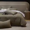 Clase de Lujo Ligero Pluma Cero Aire Cepillado Cuatro Piezas Otoño e Invierno Cálido Funda de Edredón Sábanas Terciopelo Doble Cara Ropa de Cama