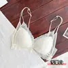 Lencería de encaje estilo francés para mujer, sexy diseño sin espalda, estilo fino para otoño e invierno, sujetador de deseo puro, sin varillas, copa triangular, adecuado para bustos pequeños