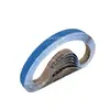 Cinta de lija transfronteriza nueva de corindón de circonio arena azul XZ330 330*10 tela de esmeril cinta de arena de circonio 3/8*13 pulgadas