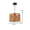 Lámpara colgante de bola de fieltro color crema con hilo de algodón estilo francés para sala de estar, comedor, dormitorio principal, estudio, luminaria de estilo bohemio