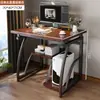 Escritorio de computadora, escritorio de gaming pequeño, mesa de escritorio para uso doméstico, mesa de comedor para dormitorio, adecuado para colocar una computadora, escritorio de estudio para estudiantes y escritorio de oficina