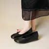 Mocasines de Piel Suave para Mujer Primavera y Otoño 2026 con Aumento Interno de Altura de 5 CM, Suela Gruesa, Punta Dividida y Suela Plana