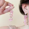 Pendientes de Gota de Grava con Borlas Veraniegos para Mujer Nicho Únicos Hermosos Pendientes Estilo Vacaciones en la Costa Pendientes de Gama Alta