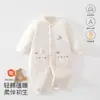 Macacão de bebê, roupas de bebê para outono e inverno, acolchoado e espesso para aquecimento, macacão sem costura, traje para engatinhar, roupas de bebê An'yang
