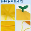 Sombrero Amarillo Infantil con Logo Impreso, Bebé de Guardería, Estudiante de Primaria, Sombrero Amarillo de Protección Solar para Salida de Primavera