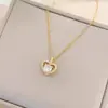 Colar para Mulheres Não Desbota Verão Pequeno e Fofo Temperamento Colar de Aço Titânio Versátil Joia de Alto Padrão Corrente Simples para Clavícula