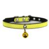 Dropshipping Collar para Mascota Fábrica Venta al por Mayor Nuevo Punto Venta al por Mayor Collar para Mascota Pu Fondo Negro Collar para Gato Campana