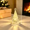 Luz de noche de árbol de Navidad brillante, decoración de ambiente para fiesta de Navidad, regalo de Navidad para niños, adorno de escritorio
