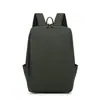 Mochila Transfronteiriça Cor Sólida Novo Estilo, Bolsa Casual Simples para Computador, Mochila de Grande Capacidade com Logo Impresso