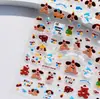 En Stock Calcomanías para Uñas con Relieve 3D Papelería Japonesa Popular Calcomanías para Uñas Infantiles Venta al por Mayor de Fábrica Calcomanías de Muñeco de Nieve y Perro