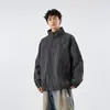Jaqueta Transfronteiriça Primavera Outono Tendência Americana Masculina de Voo Algodão Quente Leve para Exterior Casual Roupa Masculina Jaqueta de Montanhismo