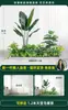 Set de Plantas Verdes Artificiales para Paisajismo de Balcón y Ventana, Arreglo de Paisaje con Plantas Falsas, Árbol para Ambiente Interior de Entrada