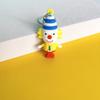 5226# Muñeco Payaso de Goma Suave Dibujo Animado Lindo Divertido Llavero Colgante de Muñeca Linda Colgante para Bolso de Pareja