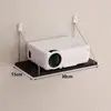 Soporte para Proyector de Casa Sin Taladro Estante de Almacenamiento para Montar en la Pared junto a la Cama Estante de Almacenamiento para la Pared de la Sala Estante Colgante Bandeja Colgador