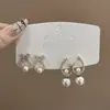 Pendientes de Plata de Ley S925 con Perlas de Imitación de Gama Alta para Mujer, Pendientes de Diseño Nicho, Pinzas para Orejas y Accesorios para Orejas Versátiles y Elegantes