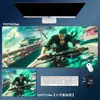 Novo Mouse Pad Cross-border Peça Única Extra Grande Luffy Zoro Pad para Teclado de Computador Office Antiderrapante Tapete de Mesa para Jogos